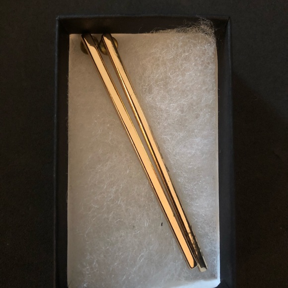 Charming Charlie Gold Bar Earrings - Picture 2 of 2